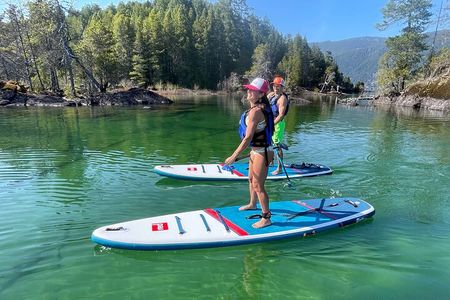 1.5 hour guided SUP tour on the pristine waters of Cowichan Lake