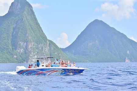 Private St. Lucia Snorkeling & Pitons Boat Adventure