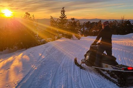 Snowmobile Tours In The National Volcanic Monument