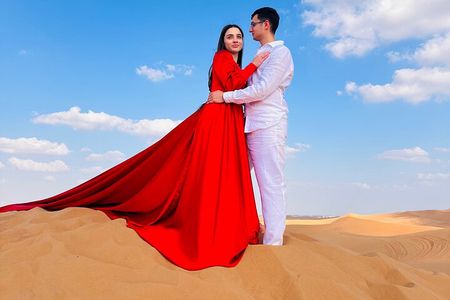 Exclusive Desert Safari Camel Ride Sandboard & Buffet BBQ Dinner