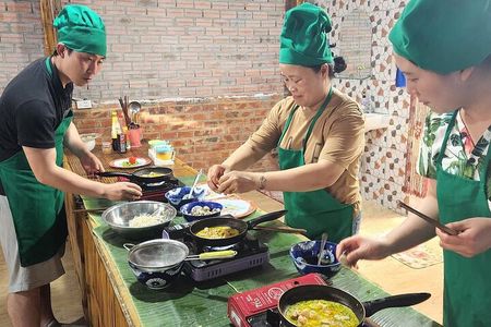 Cooking Class with Phở and Bamboo Basket Boat Tour