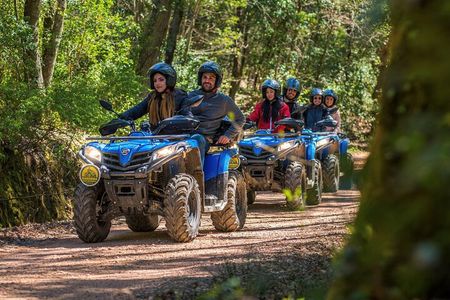 Quad excursion in the woods with visit to the cellar and tasting