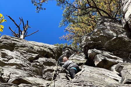 Pilot Mountain Rock Climb with a Certified Guide