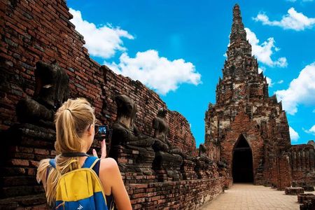 Ayutthaya Bicycle Tour, ATV, Floating Market and Sunset Sail