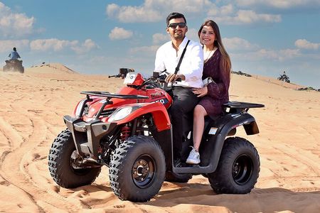 Vip Desert Safari Dubai with Quad bike Camel Riding BBQ Dinner
