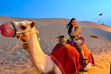Private Evening Desert Safari with Camel Ride, SandBoard & BBQ