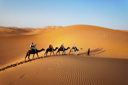Fez to Merzouga Desert Trip camel ride and night camp