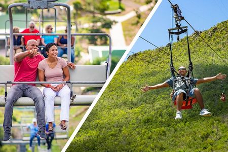 Sky Explorer and Flying Dutchman at Rainforest Adventures St. Maarten
