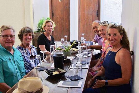 Santorini Private Wine Tour in 3 Wineries with Full Greek Meal