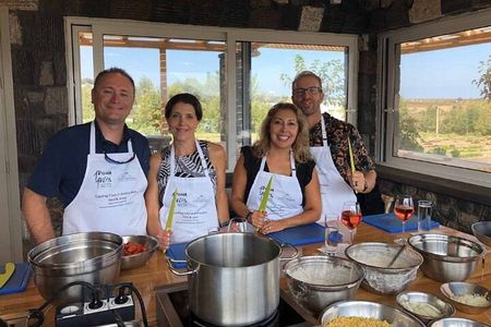 Private Santorini Cooking Class & Wine Tasting Tour