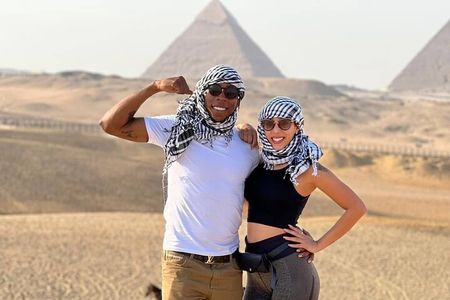 Half Day private guided tour Giza Pyramids,Sphinx,lunch,camel rid