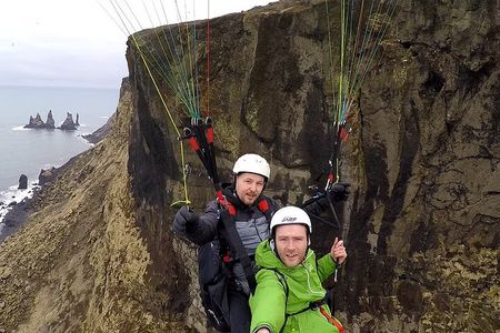Paragliding and South Coast Waterfalls Day Tour from Reykjavík