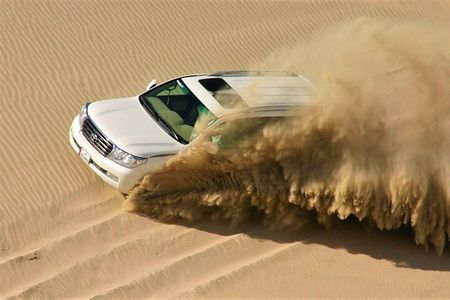 Doha Half Day Desert Safari Dune Bashing CamelRide & Sandboarding