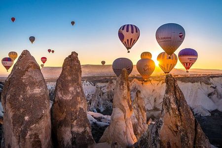 Cappadocia Sunrise Hot Air Balloon Flight with Hotel Pickup