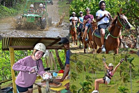 4 in 1 tours Full Day Safari, Zipline, Buggies and Horse Riding