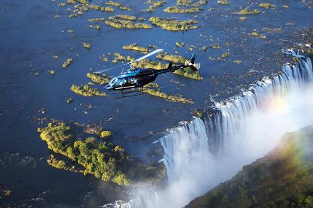 Helicopter Tour over the Victoria Falls with Free hotel pick-up 