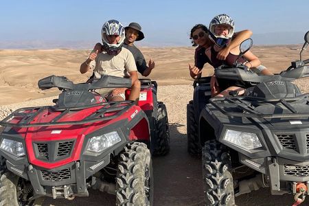 Quad excursion to the Agafay desert near Marrakech