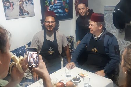 Funny Family Cooking Class in Blue City