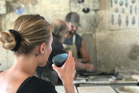 Santorini Pottery Class with Wine Tasting