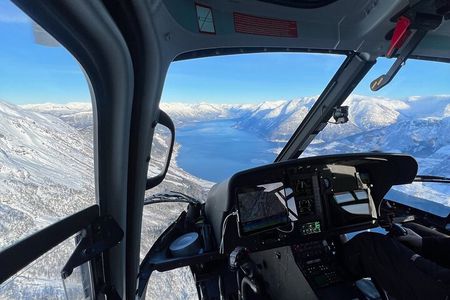 Helicopter Over Trolltunga and Waterfall Sightseeing from Bergen