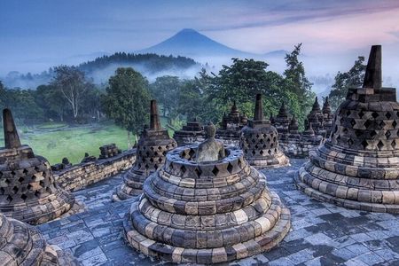 Borobudur Sunrise Merapi Volcano and Prambanan Private Day Tour 