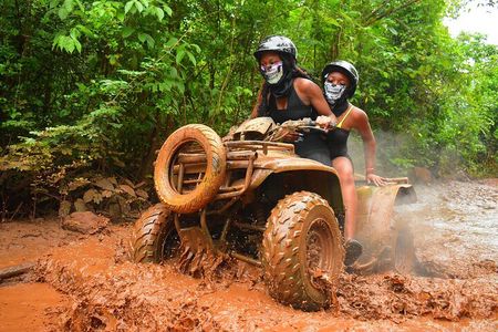 ATV Adventure with Ziplines Cenote from Playa del Carmen