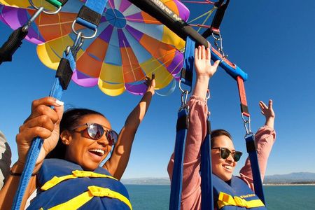 Parasail High Above the Santa Barbara Coast 