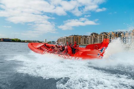 High-Speed Thames River Speedboat in London