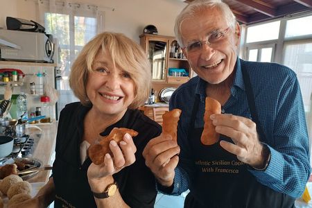 Sicily Cannoli and Almond Biscuits Cooking Class