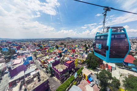 Travel by Cable Car in Mexico City-Iztapalapa