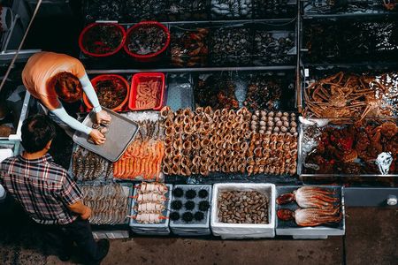 Seoul: The Biggest Sea-food Noryangjin Market Gastroventure Tour