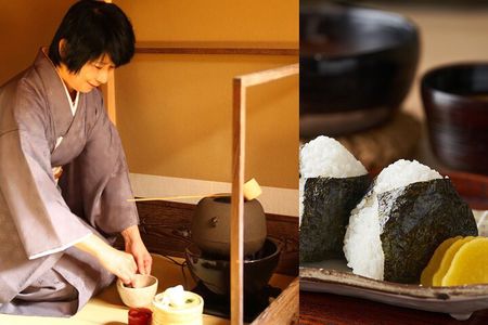 Japanese Traditional Breakfast and Tea Ceremony