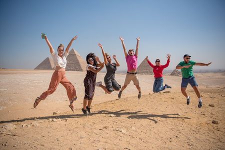 From Cairo: Private Crowd Free Half Day Pyramids Adventure