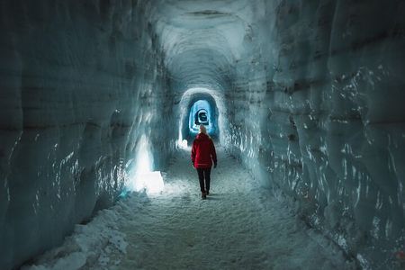Into the Glacier: Langjökull Glacier Ice Cave from Húsafell