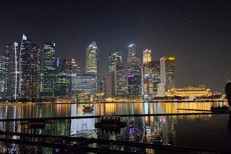 SG Evening/Nite -River Cruise, Marina Bay Light Show, Chinatown