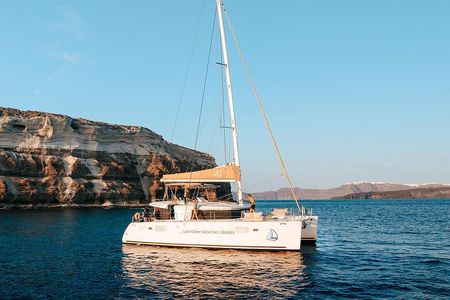 Luxury Santorini Sunset Cruise: Dinner, BBQ, Open Bar, Transfers