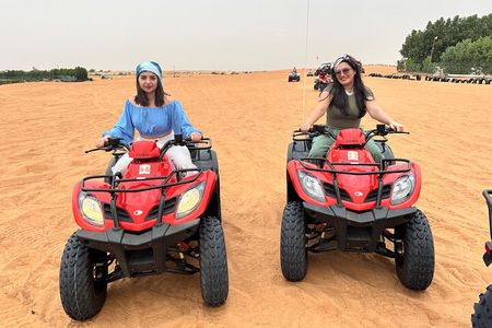 Red Dunes Safari Dubai Quad Bike Camel Ride Sandboard &BBQ Dinner