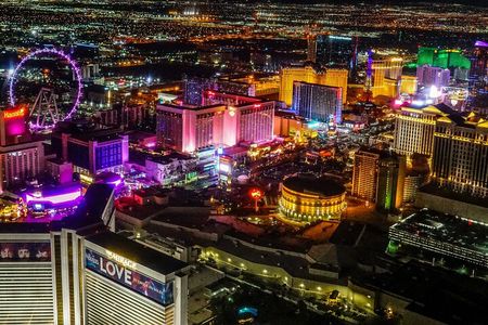 Las Vegas Strip Highlights by Helicopter at Night
