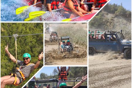 Full day combo adventure (rafting zipline bugy jeep canyon visit)