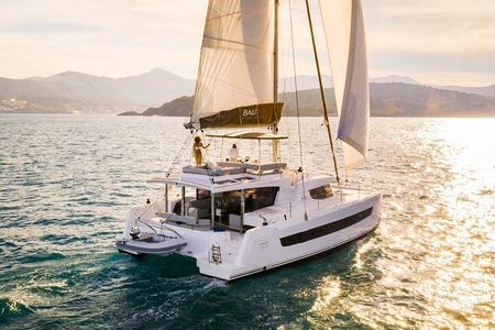 Romantic Sunset Catamran Cruise from Panormo Port with Wine
