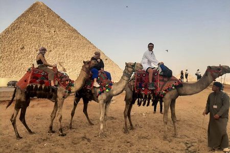 All Inclusive Private Half Tour to Giza Pyramids Camel Ride Lunch Entrance fees