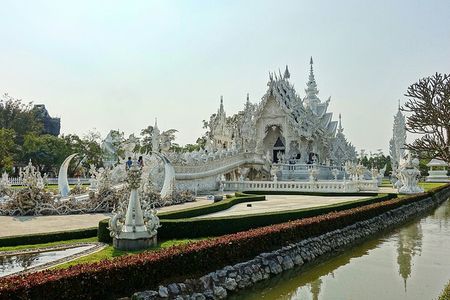 Chiang Rai Tour White Temple Golden Triangle Boat Ride to Laos