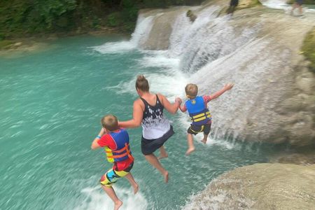  Blue Hole Secret Falls from Falmouth 
