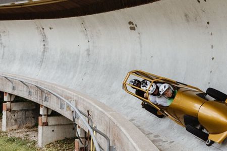 Latvia Bobsleigh and luge track ride experience 