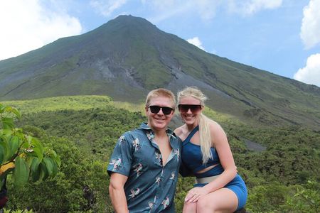 Afternoon Arenal Volcano and Natural Hot Springs River 