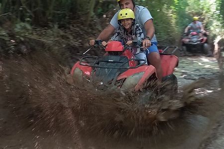 Bali Quad Bike Gorilla Cave & Ubud White Water Rafting With Lunch
