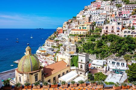 Full Day Amalfi Coast Shared Tour by Sea and Land