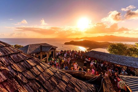Sunset party at Shirley Heights - SHARE round trip
