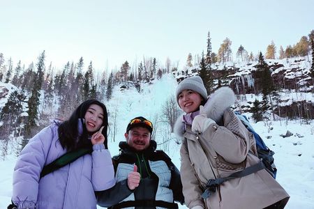 Private Full Day Waterfalls of Korouoma National Park with BBQ