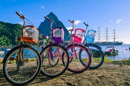 Pitons View Bike Ride and Local Culture: A Soufriere Adventure